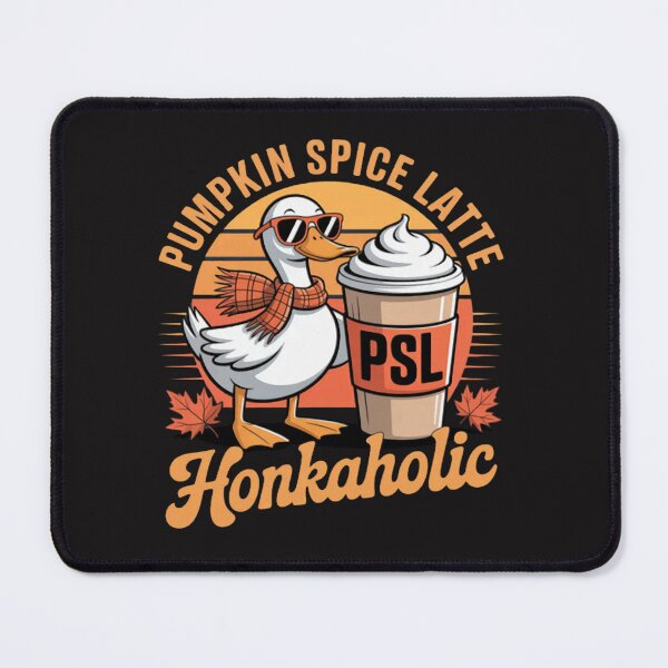 Item preview, Pumpkin Spice Latte Honkaholic Goose Autumn Coffee designed and sold by CraftyCuttable.