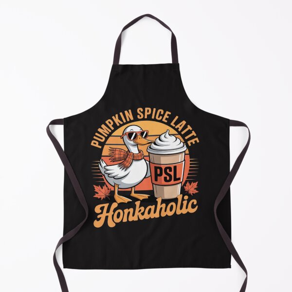 Item preview, Pumpkin Spice Latte Honkaholic Goose Autumn Coffee designed and sold by CraftyCuttable.