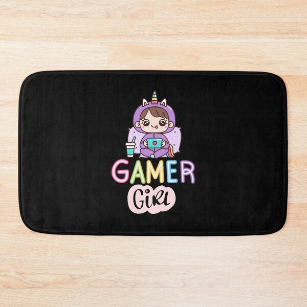 Item preview, Cute Gamer Girl Unicorn – Kawaii Gaming Art designed and sold by LullaBaby.