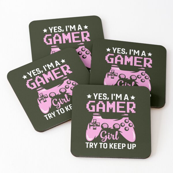 Item preview, Funny Yes I_m A Gamer Girl Try To Keep Up Gaming For Girls Fitted  designed and sold by LullaBaby.