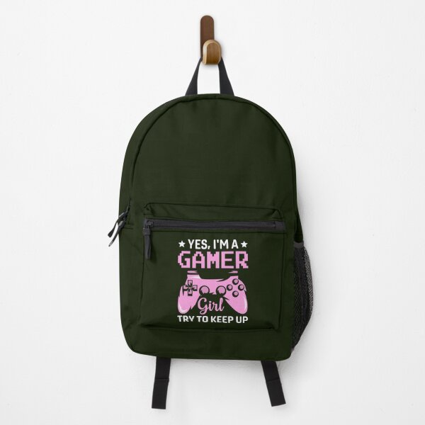 Item preview, Funny Yes I_m A Gamer Girl Try To Keep Up Gaming For Girls Fitted designed and sold by LullaBaby.
