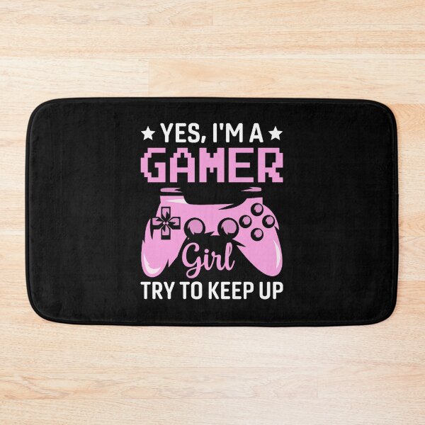 Item preview, Funny Yes I_m A Gamer Girl Try To Keep Up Gaming For Girls Fitted  designed and sold by LullaBaby.