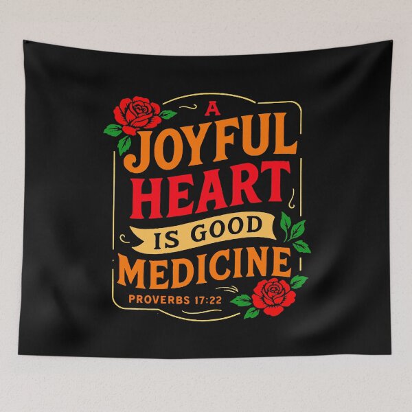 Item preview, Proverbs 17:22 A Joyful Heart Is Good Medicine designed and sold by plushism.