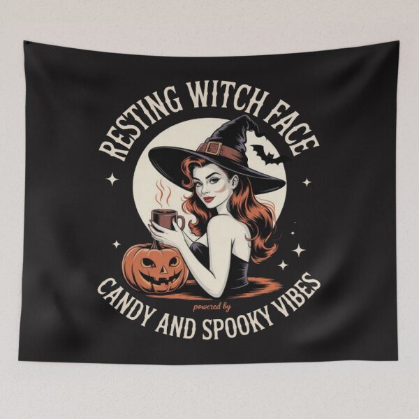 Item preview, Resting Witch Face Candy Halloween Spooky Vibes  designed and sold by CraftyCuttable.