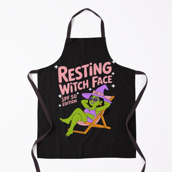 Item preview, Resting Witch Face SPF 50 Summerween Witch designed and sold by CraftyCuttable.