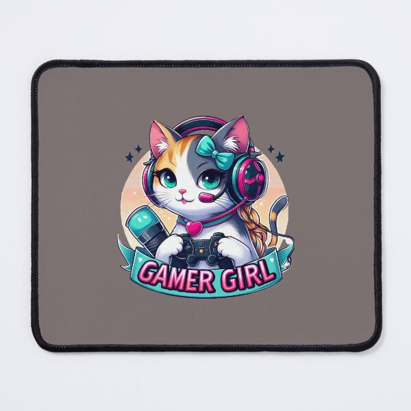 Item preview, Gamer girl, gamer cat designed and sold by LullaBaby.