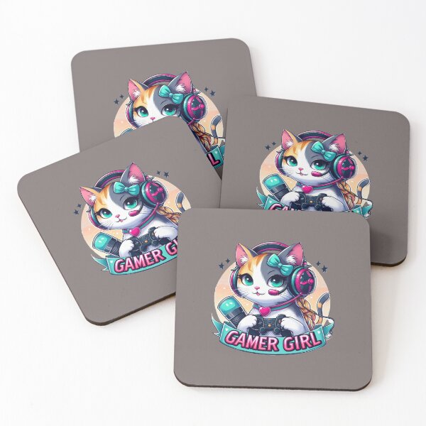Item preview, Gamer girl, gamer cat designed and sold by LullaBaby.