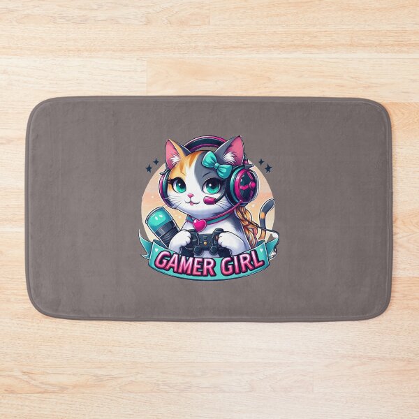Item preview, Gamer girl, gamer cat designed and sold by LullaBaby.