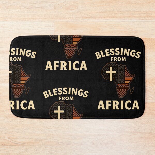 Item preview, Blessings from Africa – Tribal Cross Map Design | Afrocentric Faith Art designed and sold by NaphDesigns.
