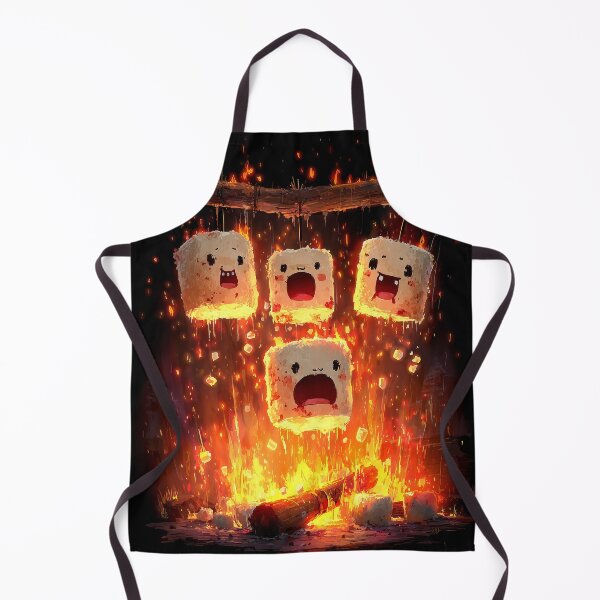 Item preview, melted_marshmallows_roasting_over_fire_cartoon-helloween designed and sold by DualEnergy.