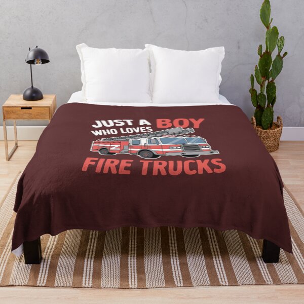 Item preview, Just a Boy Who Loves Firetrucks designed and sold by jkrphoto.