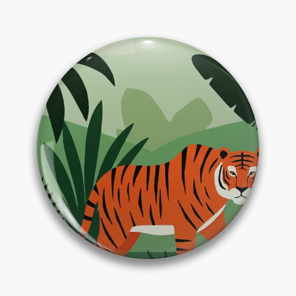 Artikelvorschau, Ein Tiger in einem tropischen Wald entworfen und verkauft von Design4uStudio.