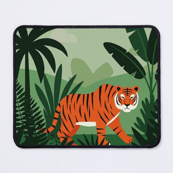 Item preview, A tiger in a tropical forest designed and sold by Design4uStudio.