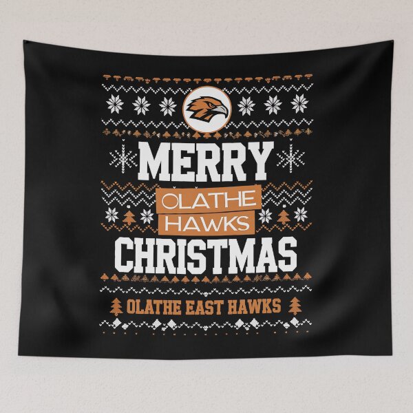 Item preview, Olathe Hawks Christmas Sweater designed and sold by sandrahofer-art.
