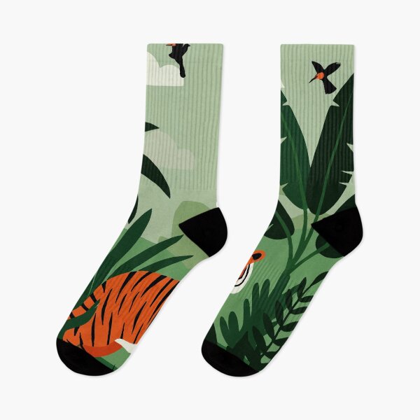 Item preview, A tiger in a tropical  forest  designed and sold by Design4uStudio.
