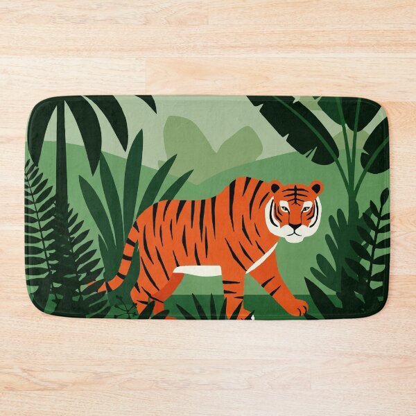 Item preview, A tiger in a tropical  forest  designed and sold by Design4uStudio.