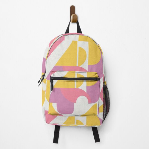 Item preview, Fuchsia and Yellow Color Block Pop Art Geometric Pattern - Retro Futuristic Abstract Style - Synthwave Design by Rapoort Textile designed and sold by DibuHumor.