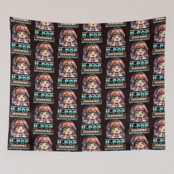 Item preview, Warning May Spontaneously Start Talking About K-Pop Oversized  designed and sold by LullaBaby.