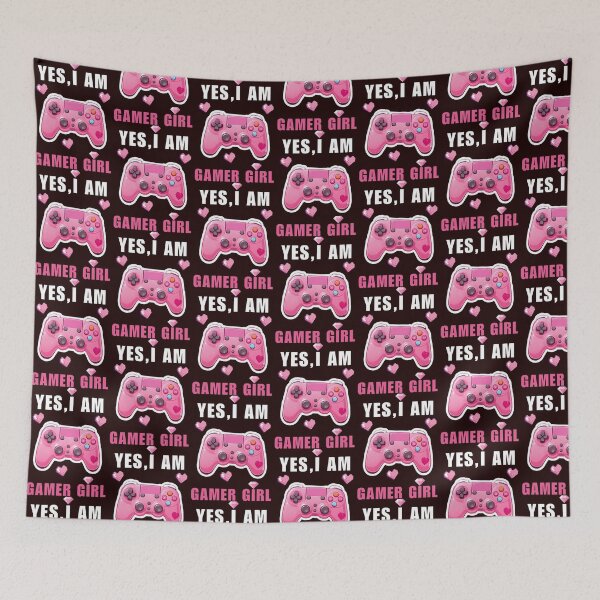 Item preview, Yea i am gamer girl pink controller game lover designed and sold by LullaBaby.