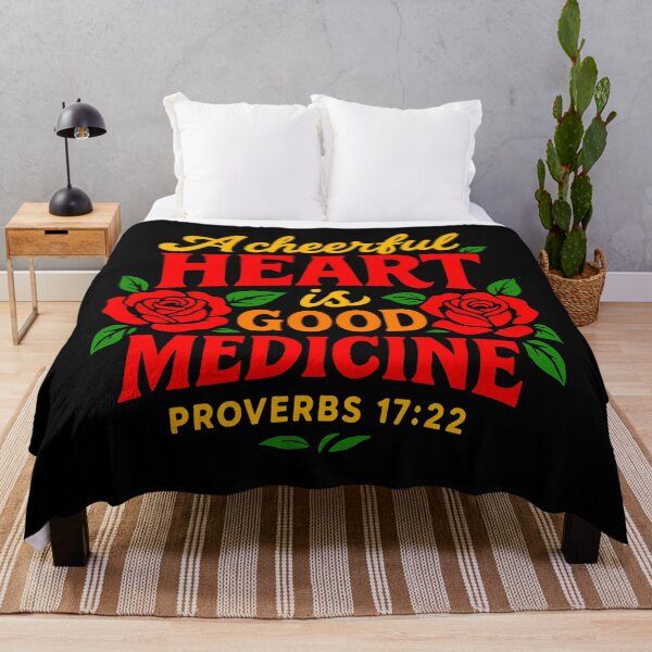 Item preview, Proverbs 17:22 A Cheerful Heart Is Good Medicine designed and sold by plushism.