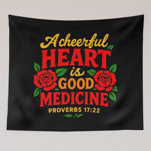 Item preview, Proverbs 17:22 A Cheerful Heart Is Good Medicine designed and sold by plushism.