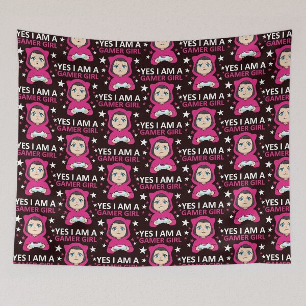 Item preview, Yes I Am A Gamer Girl - Gift for Girls who Loves Gaming - cute girl Playing Video gamesT- designed and sold by LullaBaby.
