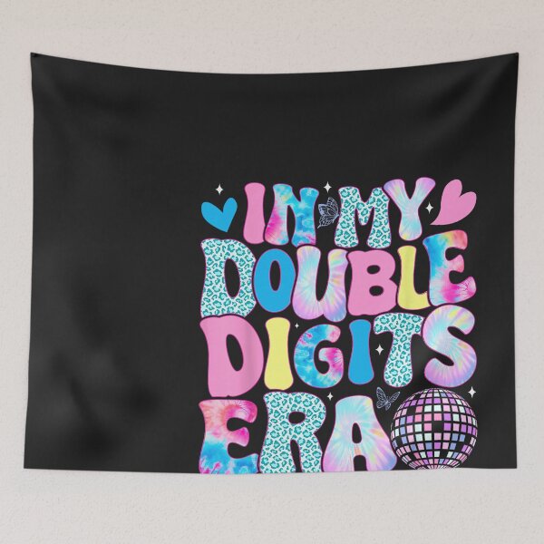 Item preview, In My Double Digits Era Shirt, Groovy Tie Dye 10th Birthday Tee, Kids Disco Birthday Party Outfit designed and sold by ChristineAckerm.