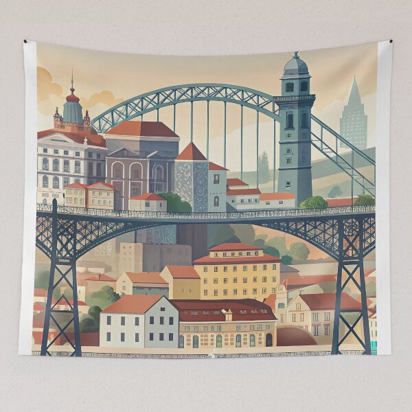 Item preview,   Minimalist skyline of Oporto designed and sold by paulrommer.