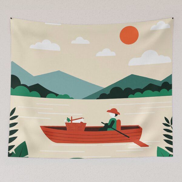 Item preview, Mountain view and lake designed and sold by Design4uStudio.