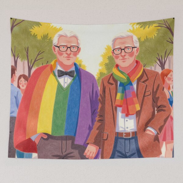 Item preview, gay couple, Love Parade designed and sold by Mauswohn.