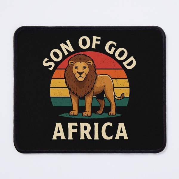Item preview, Son of God Lion Design, African Sunset Art, Faith & Strength Illustration designed and sold by NaphDesigns.