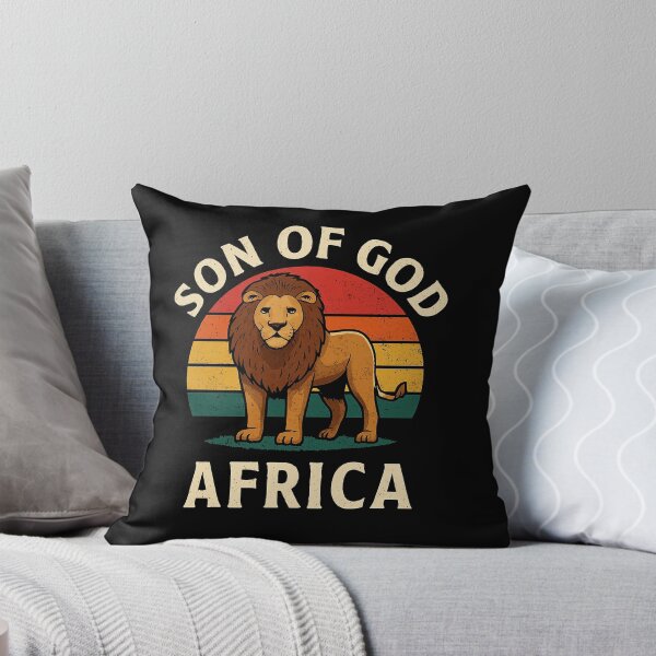 Item preview, Son of God Lion Design, African Sunset Art, Faith & Strength Illustration designed and sold by NaphDesigns.