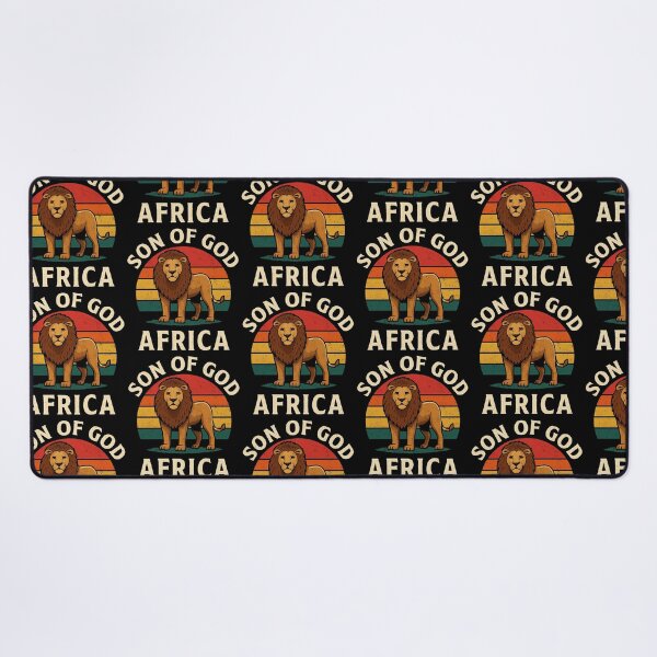 Item preview, Son of God Lion Design, African Sunset Art, Faith & Strength Illustration designed and sold by NaphDesigns.
