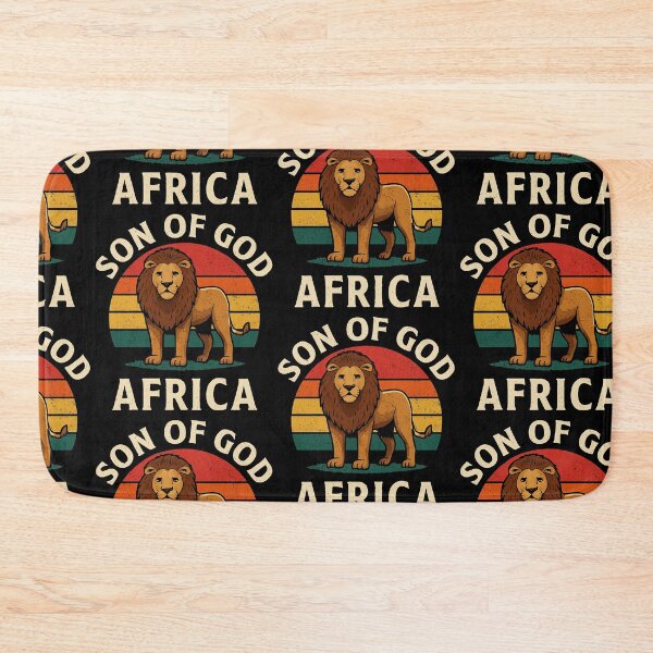 Item preview, Son of God Lion Design, African Sunset Art, Faith & Strength Illustration designed and sold by NaphDesigns.