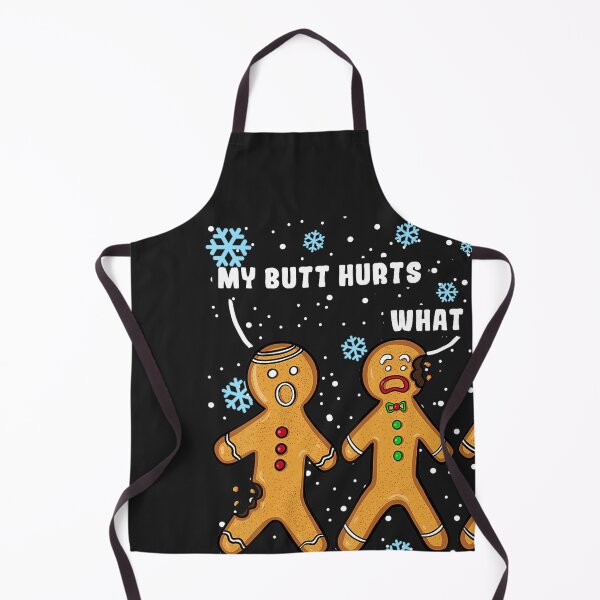 Item preview, Funny Gingerbread Man Chistmas, My Butt Hurts Cookie Tee, Ugly Sweater Party Holiday Humor designed and sold by ChristineAckerm.