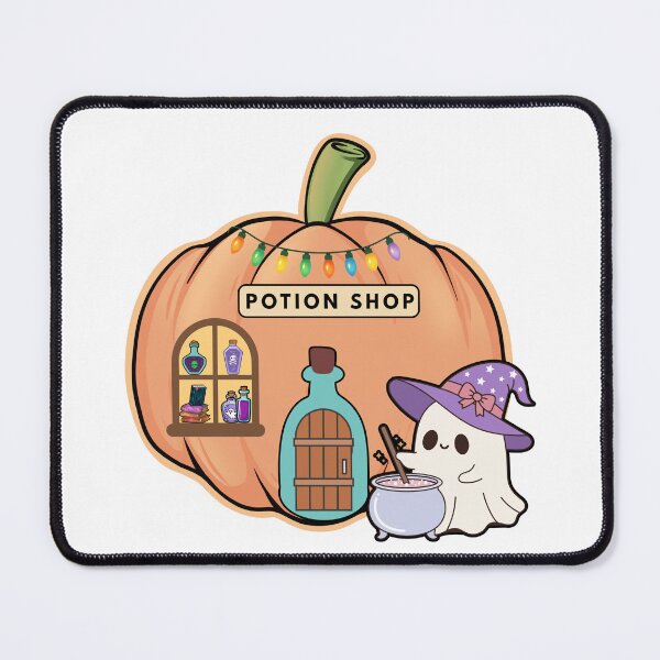 Item preview, Pumpkin Potion Shop – Cute Pastel Halloween Sticker designed and sold by SBrushbox.