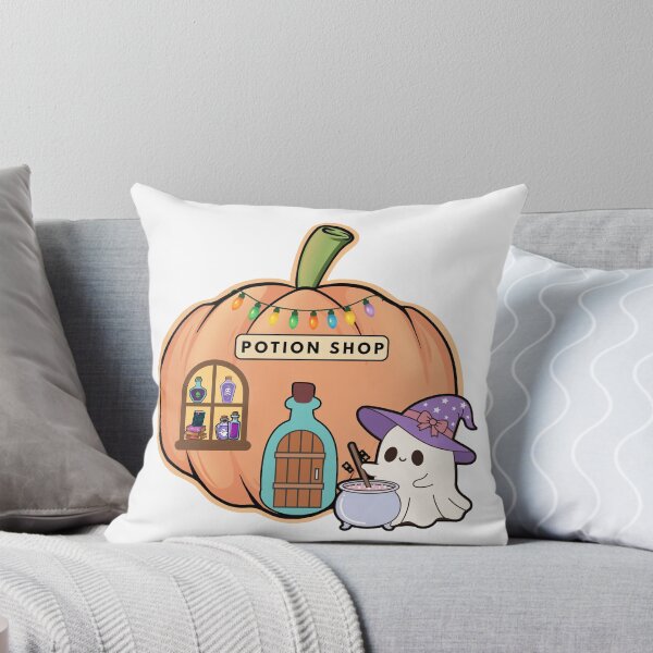 Item preview, Pumpkin Potion Shop – Cute Pastel Halloween Sticker designed and sold by SBrushbox.