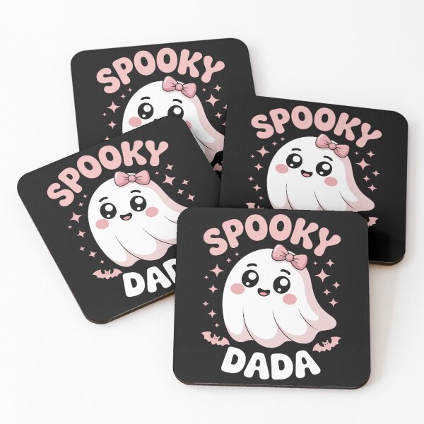 Item preview, Spooky Dada Family Cute Pink White Ghost Boo Halloween designed and sold by Moon-Ape.
