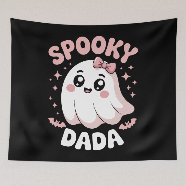 Item preview, Spooky Dada Family Cute Pink White Ghost Boo Halloween designed and sold by Moon-Ape.