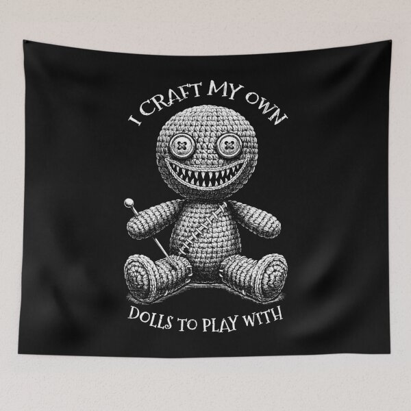 Item preview, Crochet Crocheting Halloween Voodoo Doll Funny Craft Dolls designed and sold by GrandeDuc.
