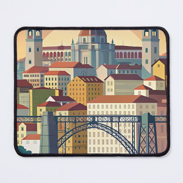 Item preview, Minimalist skyline of Oporto designed and sold by paulrommer.