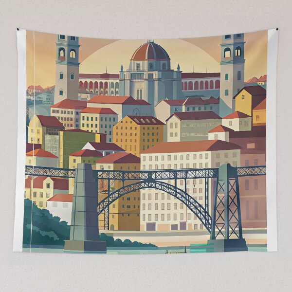 Item preview,   Minimalist skyline of Oporto designed and sold by paulrommer.