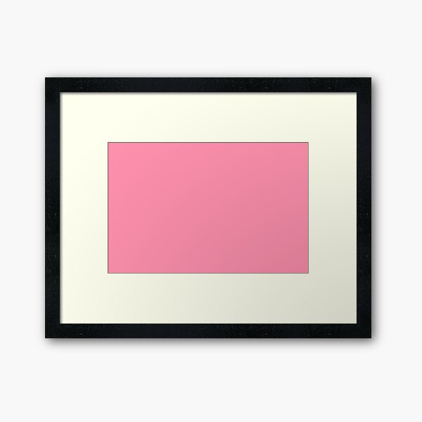 Baker Miller Pink | Soothing Decor | Solid Colour Framed Art Print