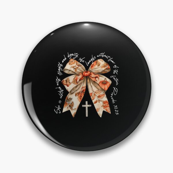 Item preview, Proverbs She is Clothed with Strength Coquette Bow Fall Vibes designed and sold by Zacharieello.