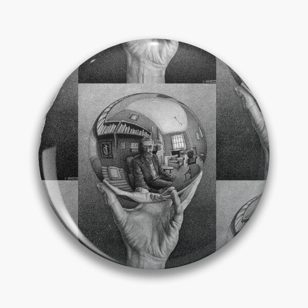 Item preview, MC Escher Hand With Reflecting Sphere designed and sold by SummerlandsArt.