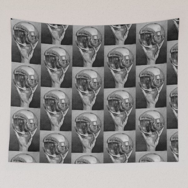 Item preview, MC Escher Hand With Reflecting Sphere designed and sold by SummerlandsArt.