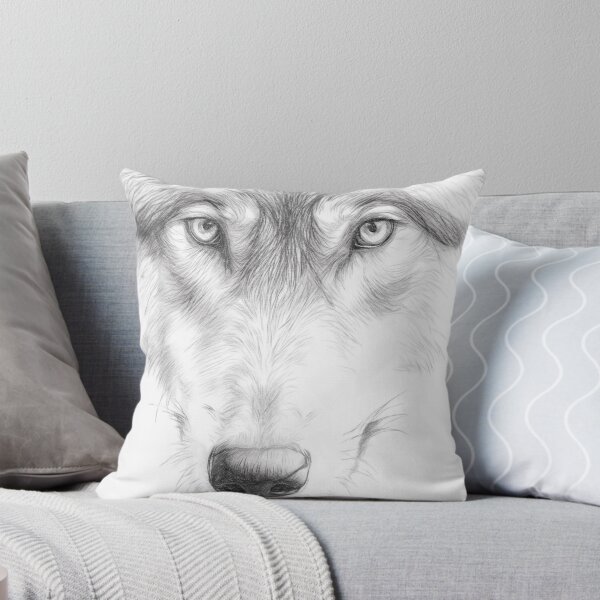 Artikelvorschau, Wilder Wolf Skizze entworfen und verkauft von Leon Woods Pencil Art.