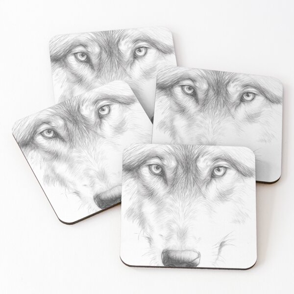 Artikelvorschau, Wilder Wolf Skizze entworfen und verkauft von Leon Woods Pencil Art.