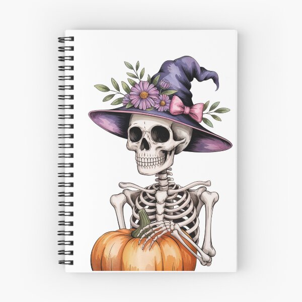 Item preview, Skeleton Witch with Pumpkin designed and sold by jkrphoto.