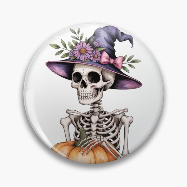 Item preview, Skeleton Witch with Pumpkin designed and sold by jkrphoto.